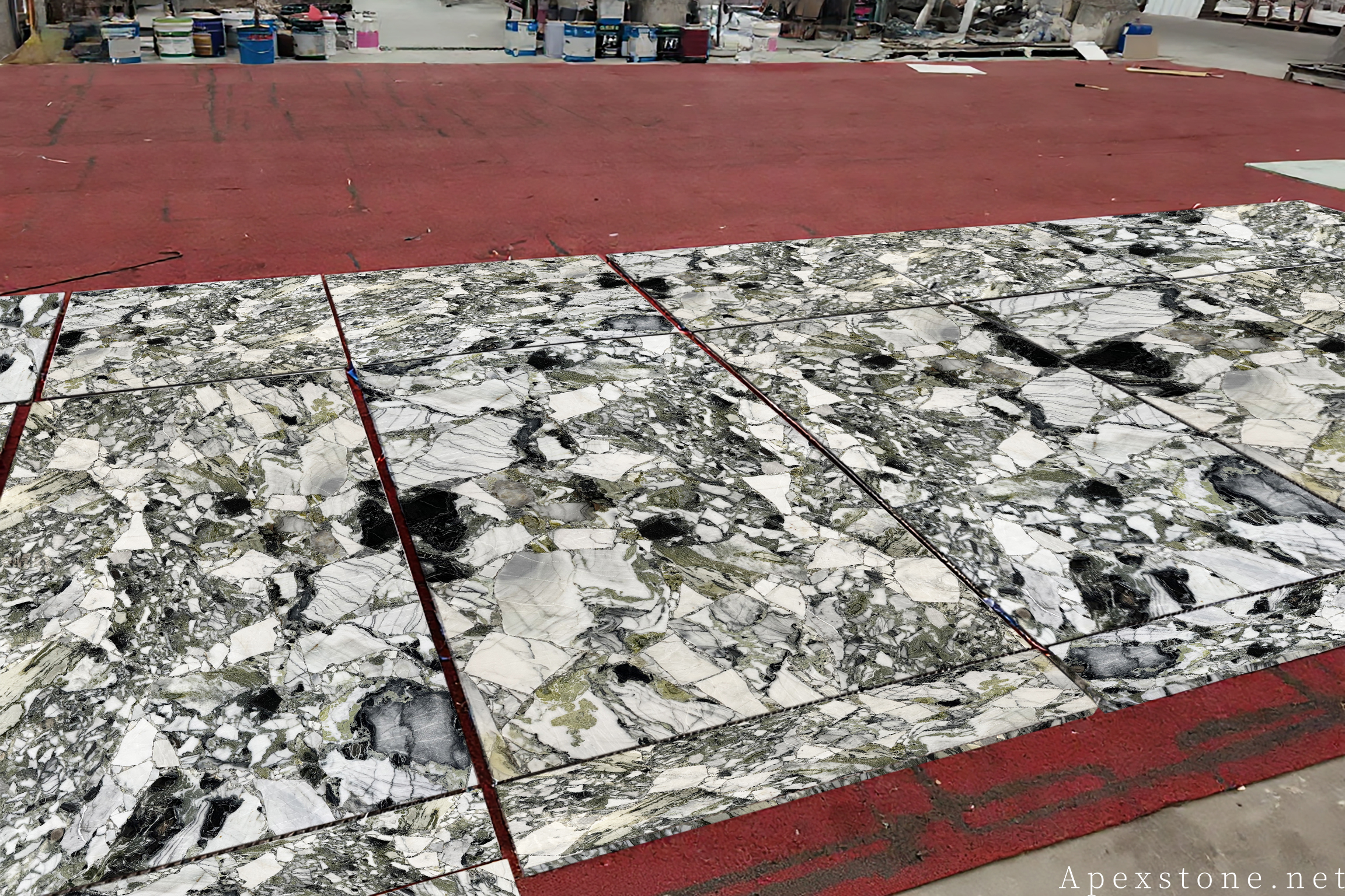 Primavera Marble Slab - Emerald Green Natural Stone Jade Marble