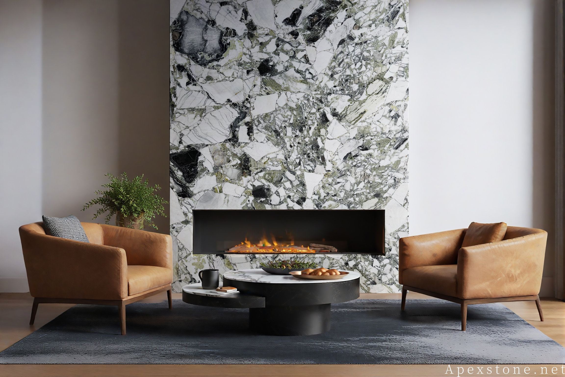 Primavera Marble accent wall design inspiration
