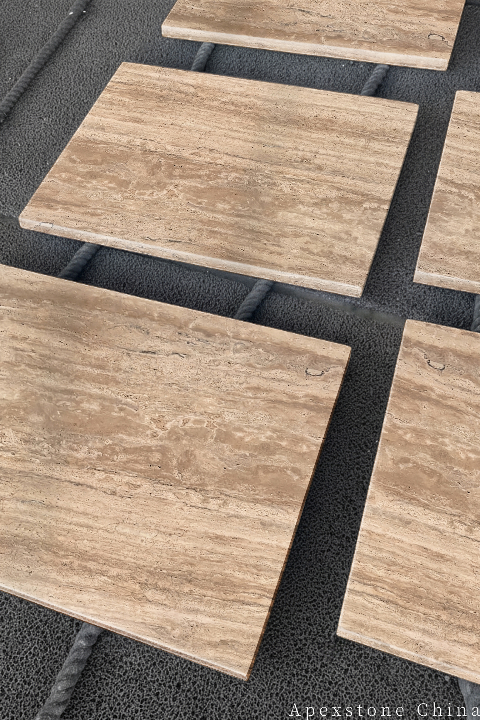Travertine Romano Mosaic Tiles - Split Face, Tumbled & French Pattern Travertine Classico Roma