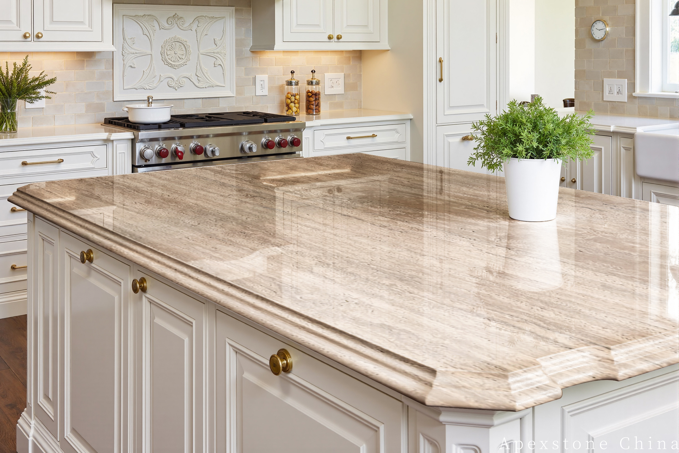Travertine Romano Countertops, Islands & Vanity Tops Travertine Classico Roma