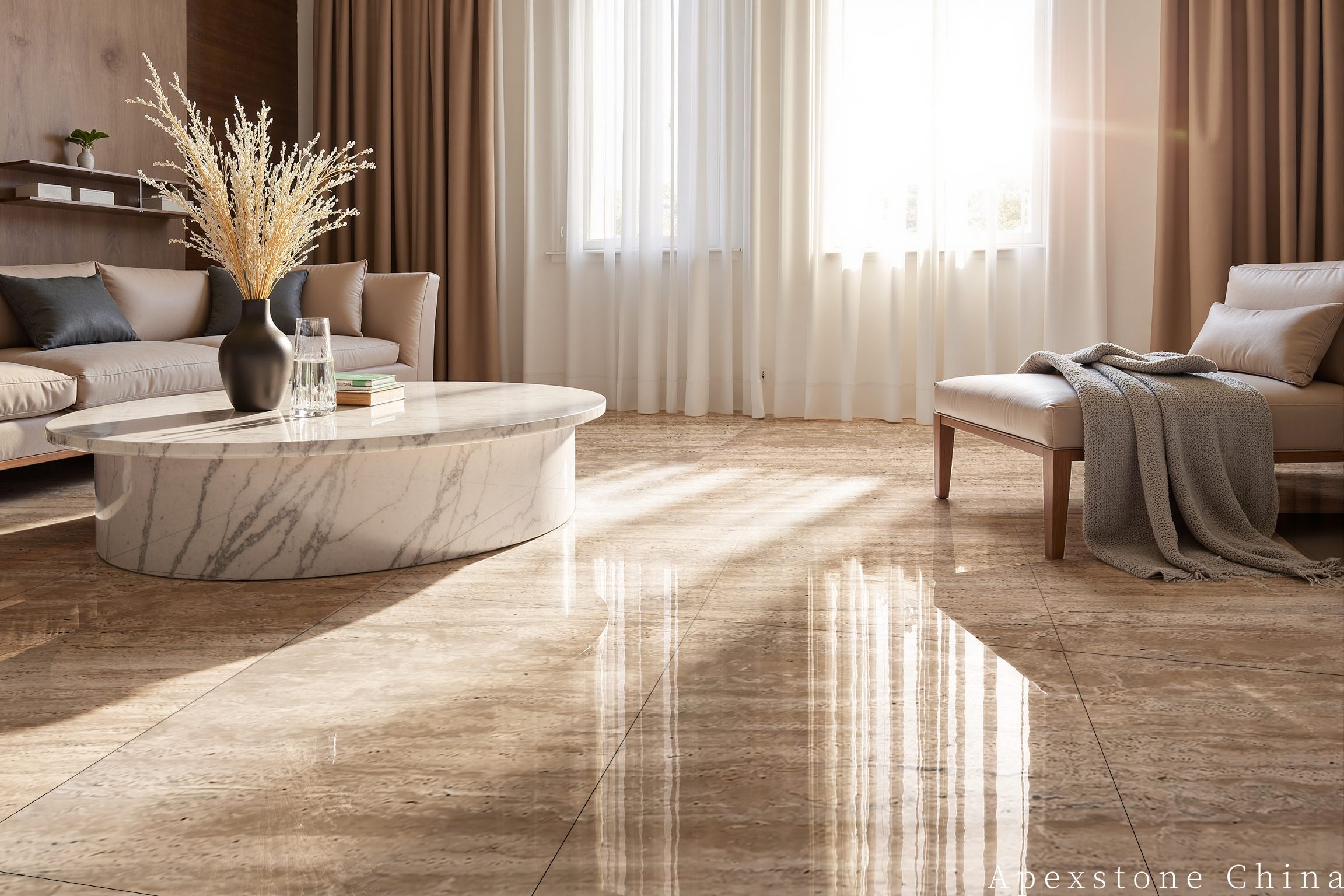Italian Travertine Romano Tiles - Floor, Wall & Backsplash Italian Travertine Tiles