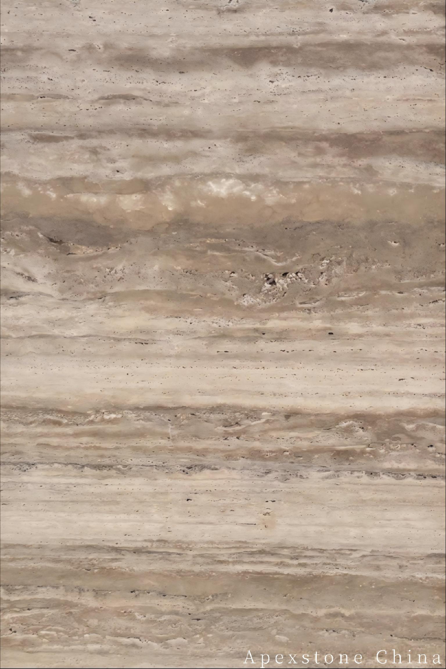 Travertine Romano slabs closeup