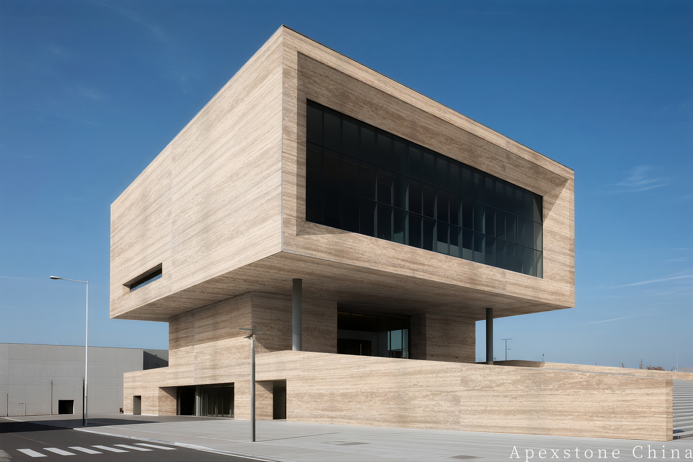 Travertine Romano Wall Cladding - Exterior and Interior Stone Panels Travertine Classico Roma