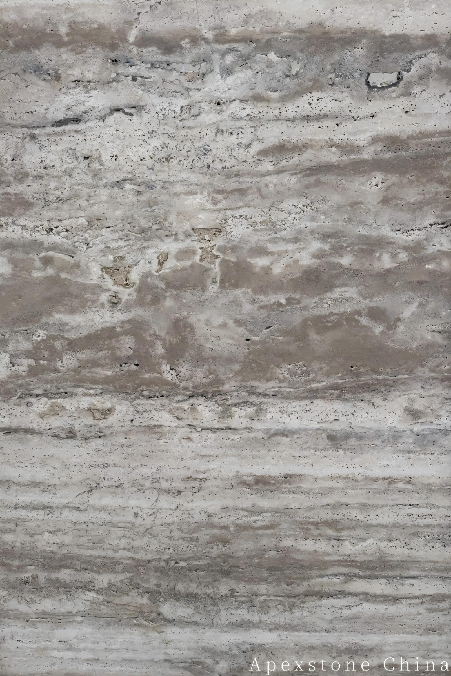 Travertine Romano slabs closeup
