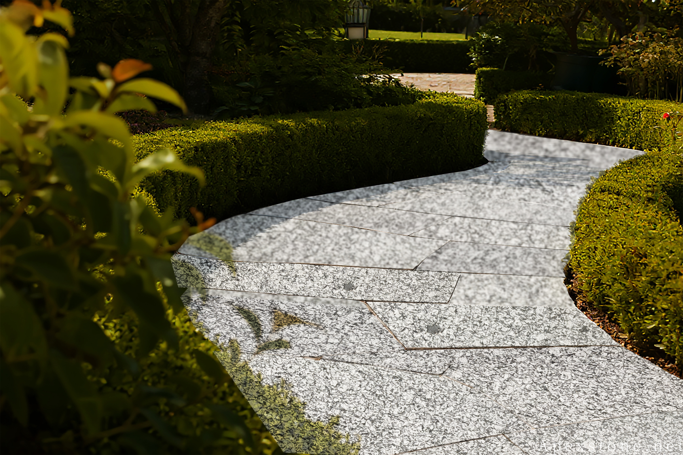 Sea Wave Granite garden crazy paving