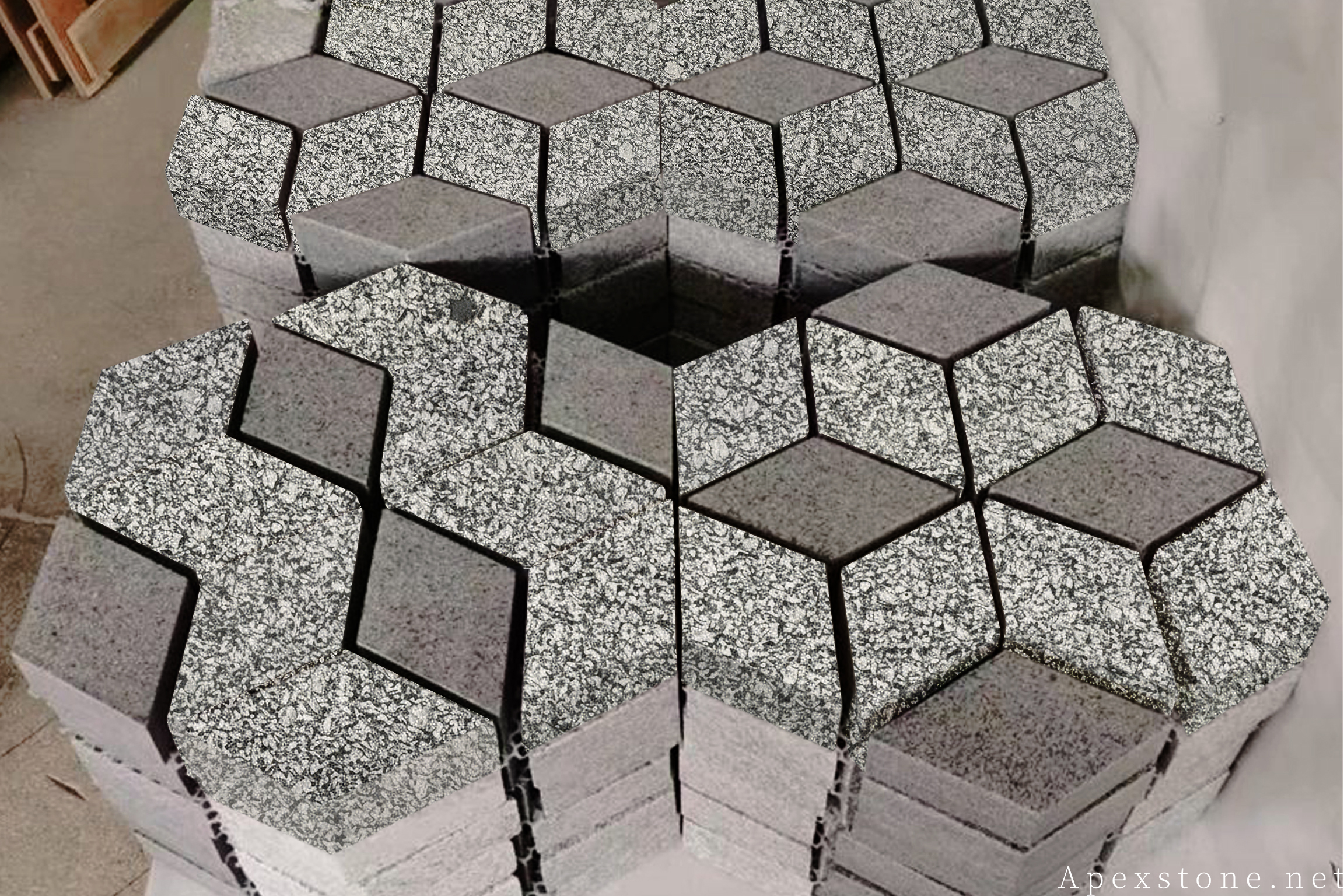 Sea Wave Granite outdoor pave stone product