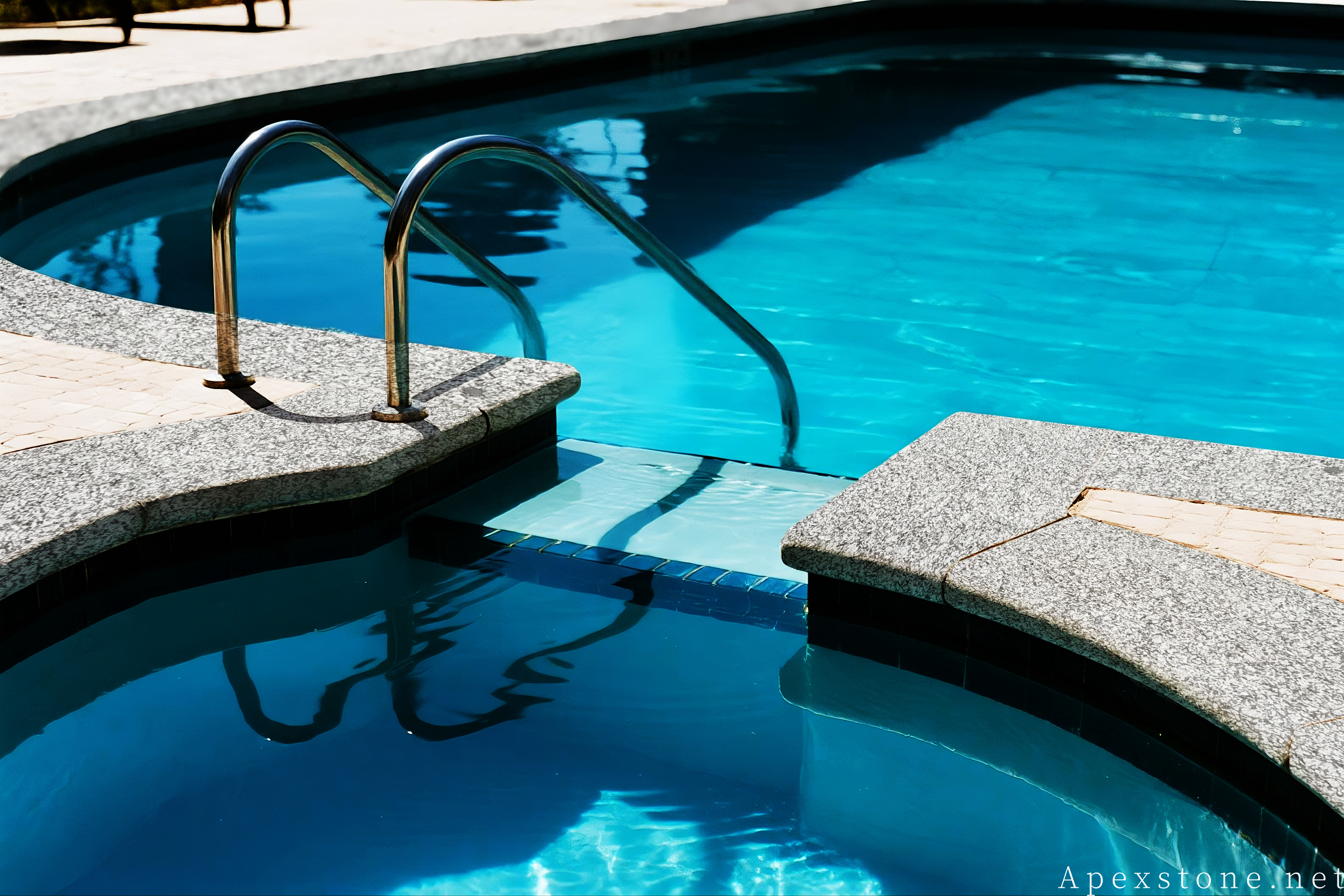Sea Wave Granite pool coping design ideas