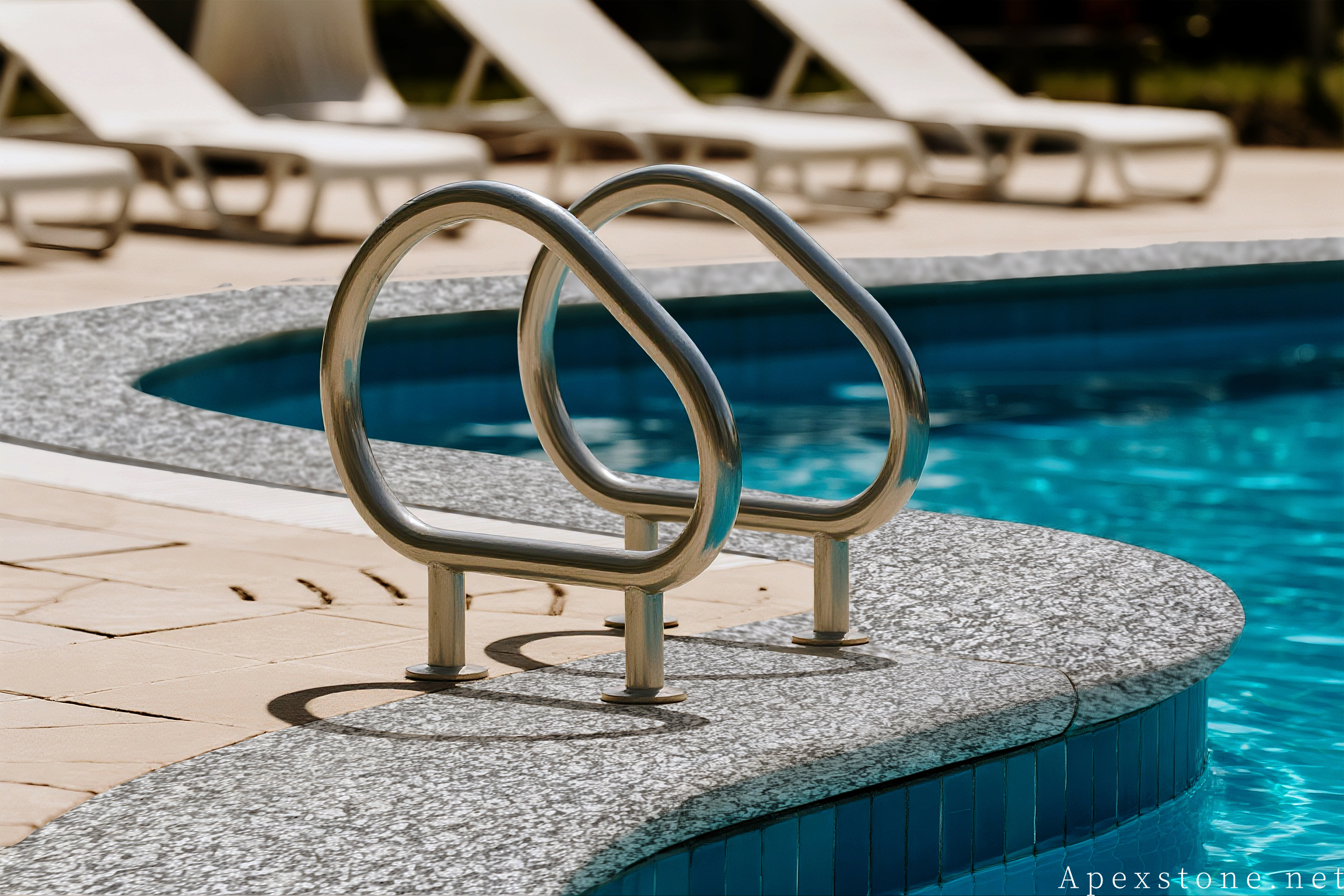 Sea Wave Granite pool surround and decking
