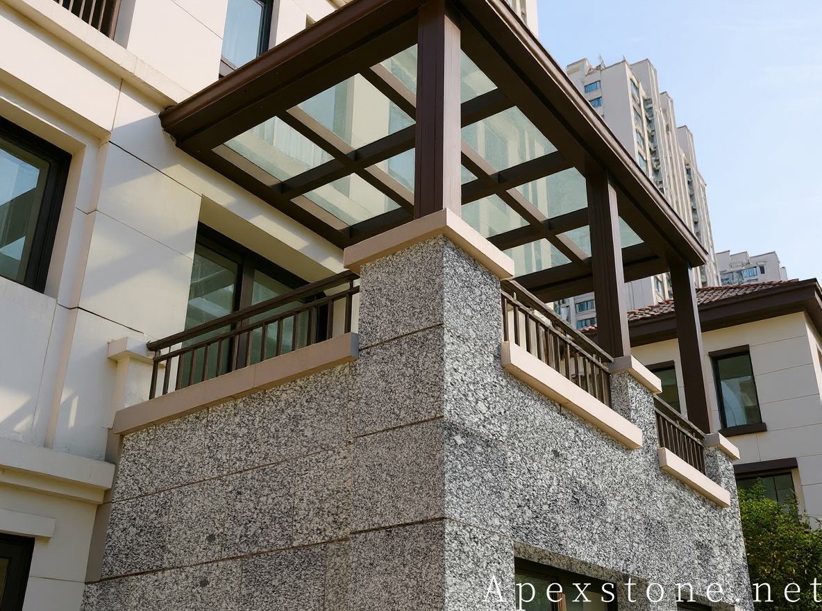 Sea Wave Granite Outdoor Steps & Stairs - Slip-Resistant Granite Steps Granite Garden Steps
