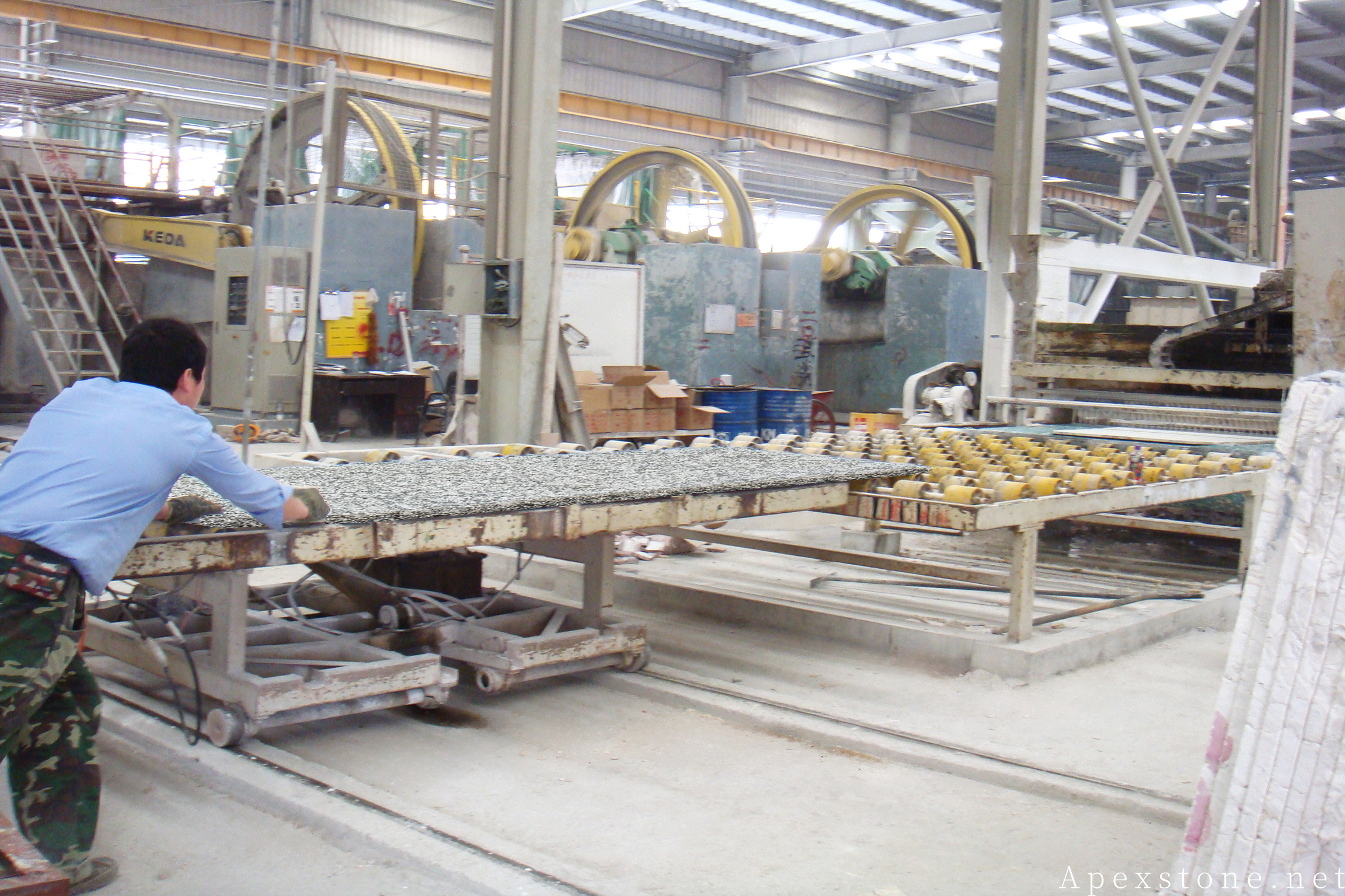 Sea Wave Granite slab polishing process