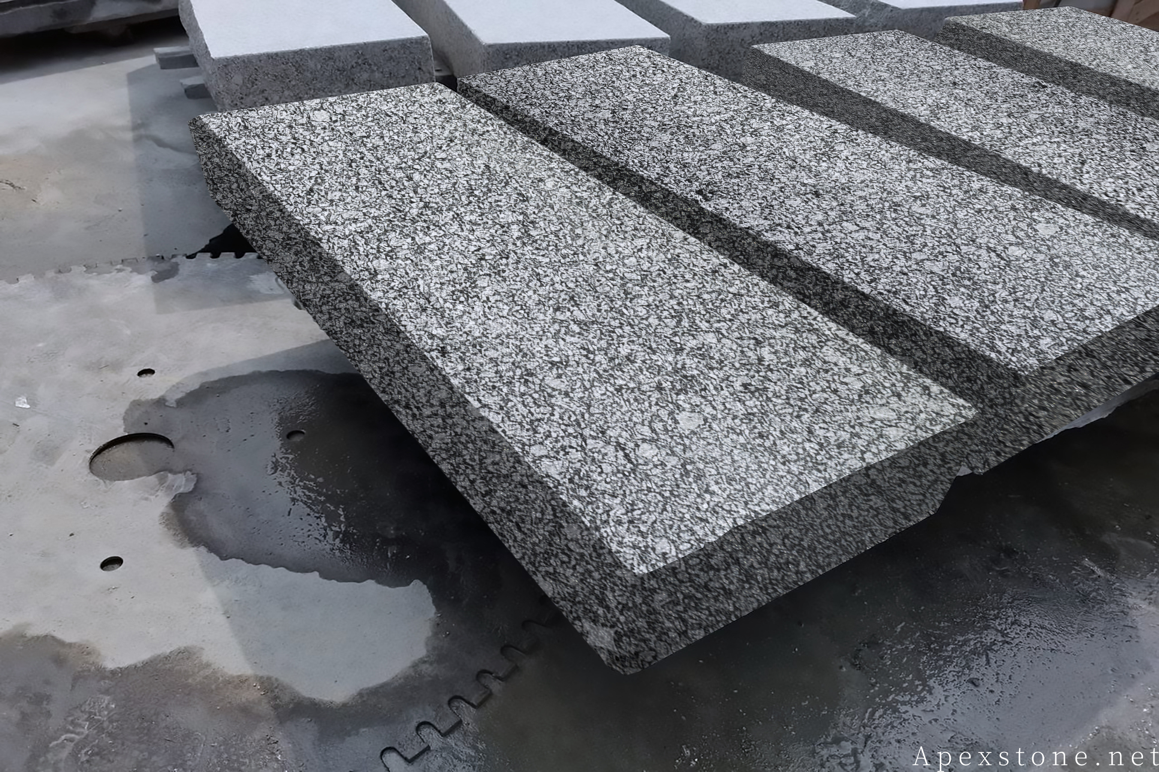 Sea Wave Granite Outdoor Steps & Stairs - Slip-Resistant Granite Steps Granite Outdoor Steps