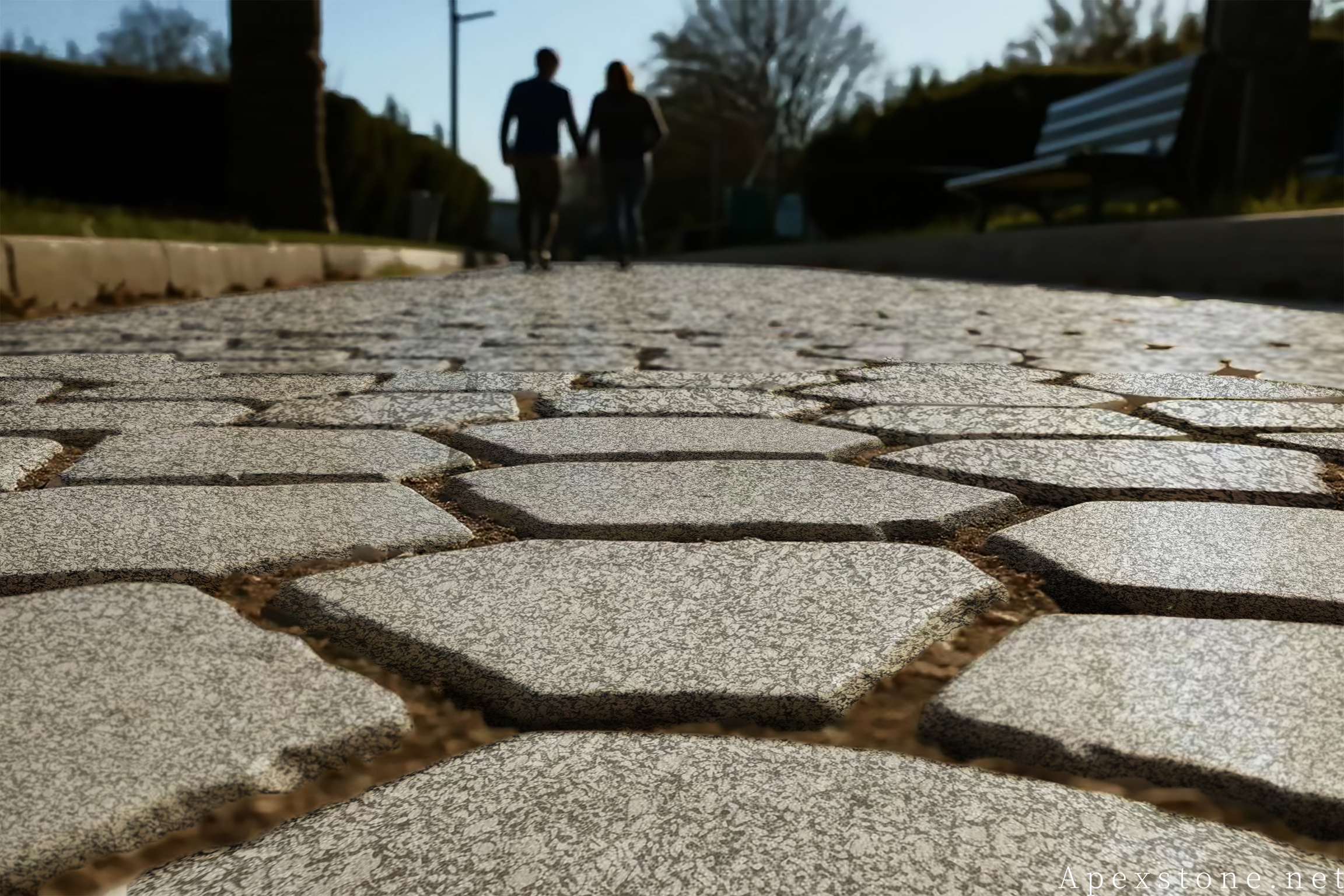 Sea Wave Granite walkway flagstones