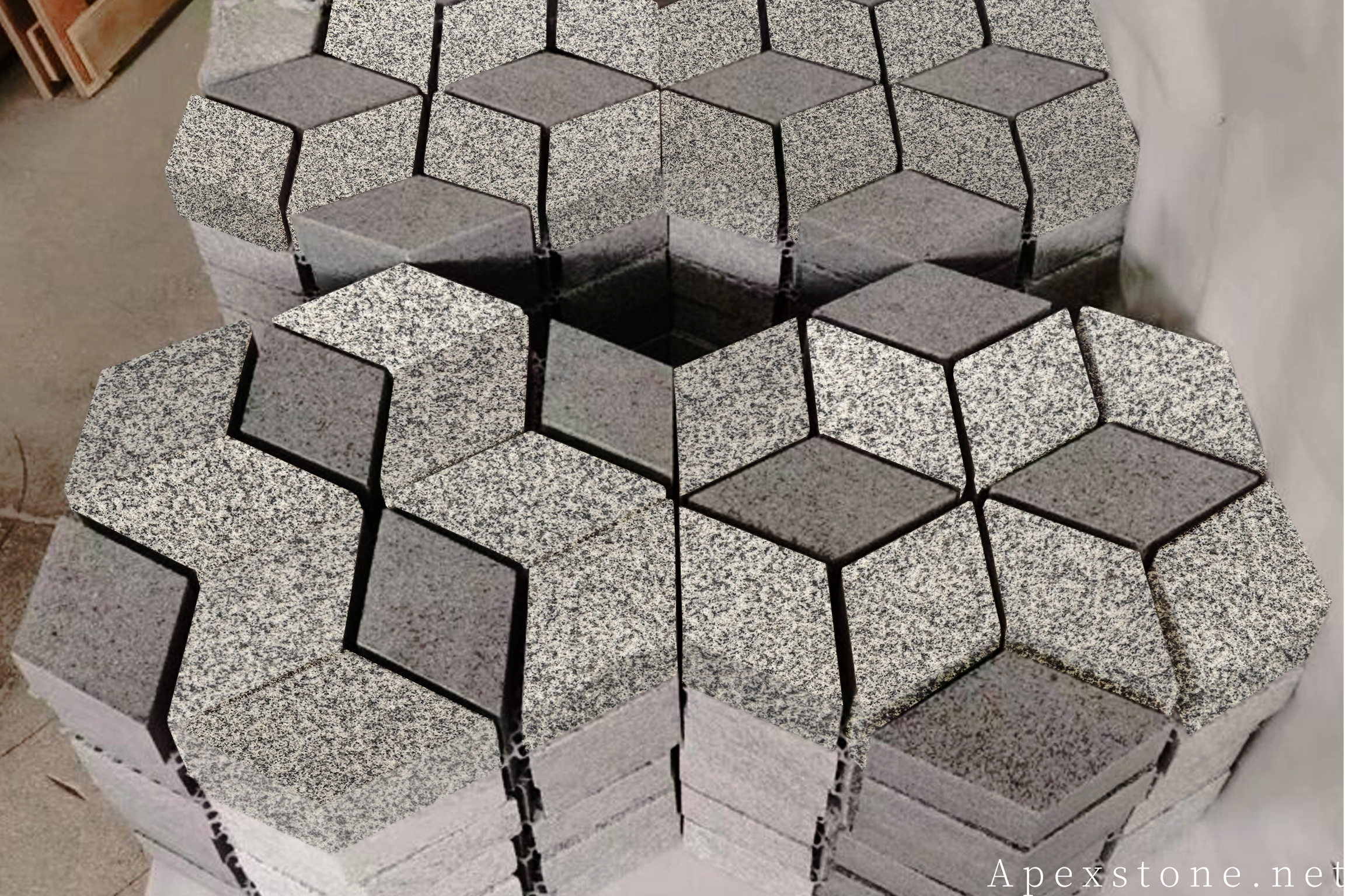 Bianco Crystal Granite Pavers patio pavers
