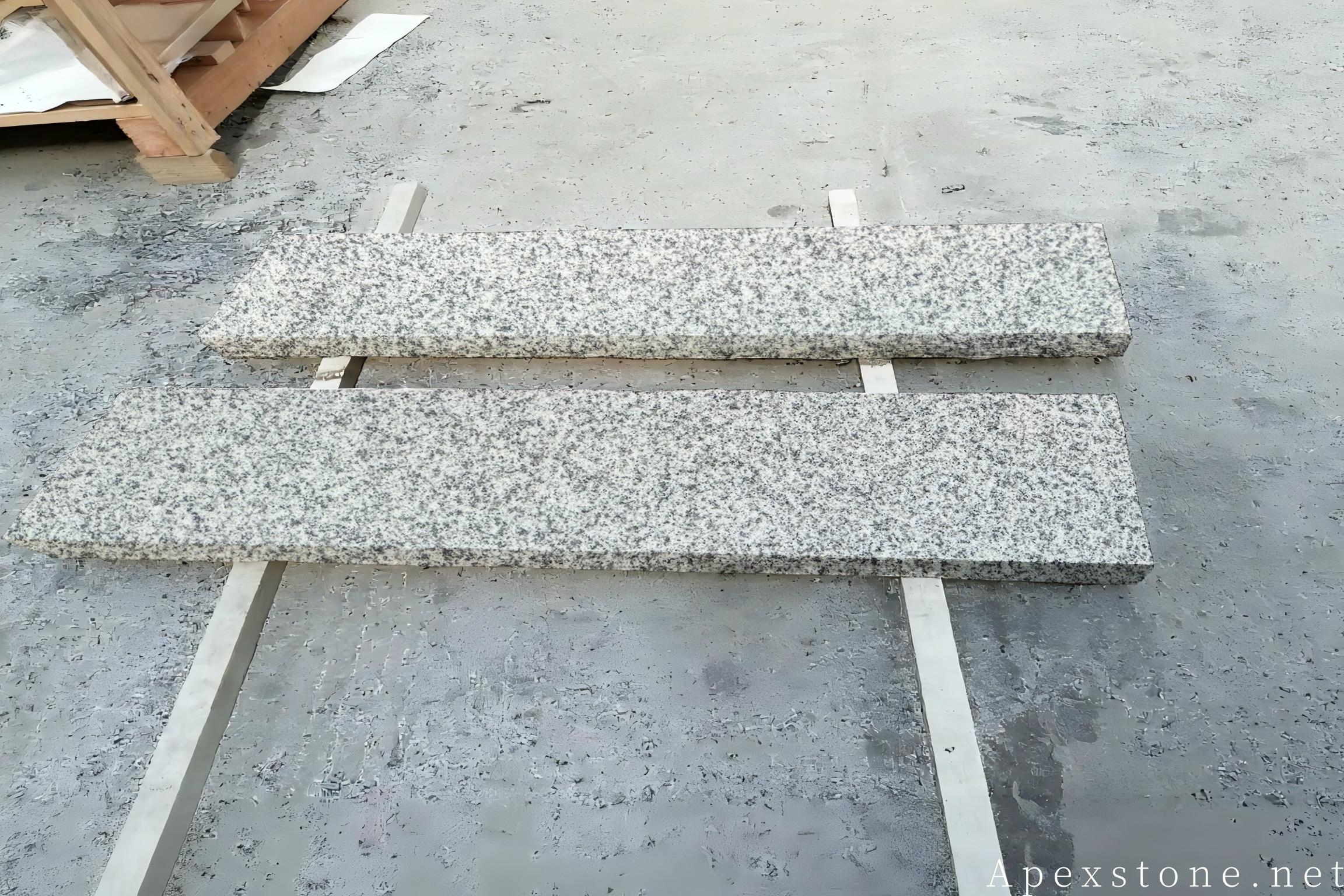 Bianco Crystal Granite Outdoor Steps & Treads outdoor steps
