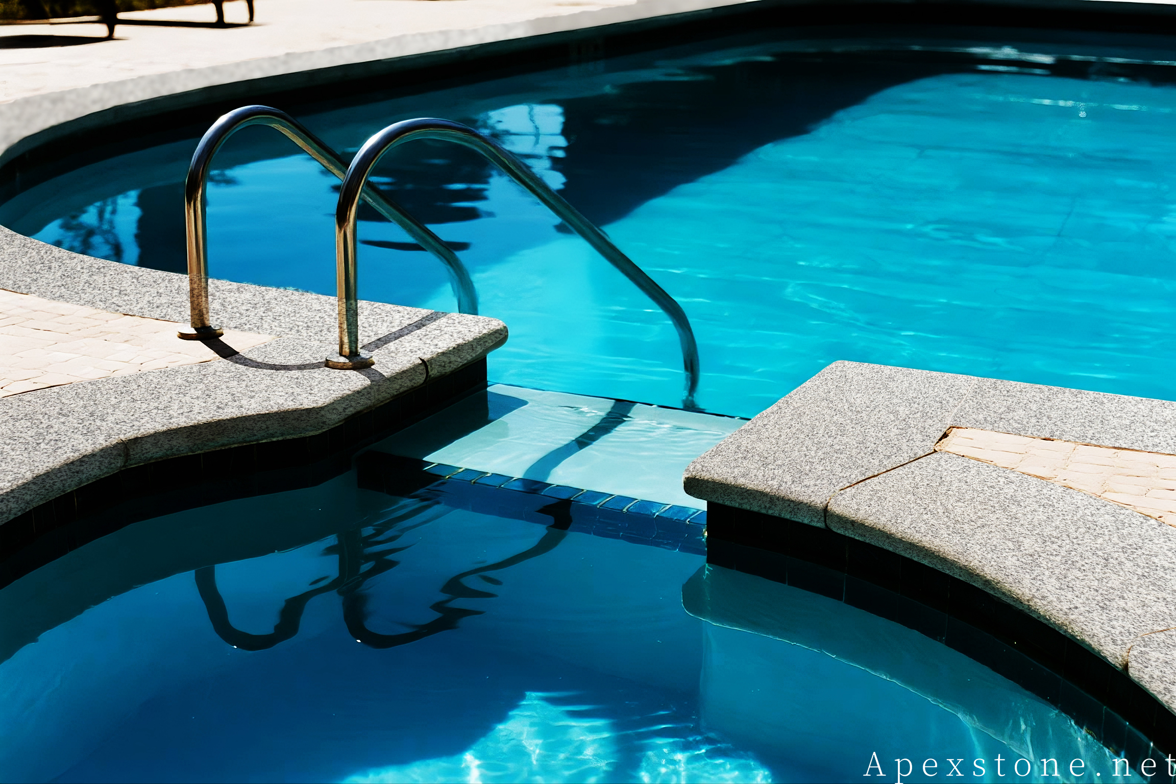 Bianco Crystal Granite Pool Coping & Decking pool coping