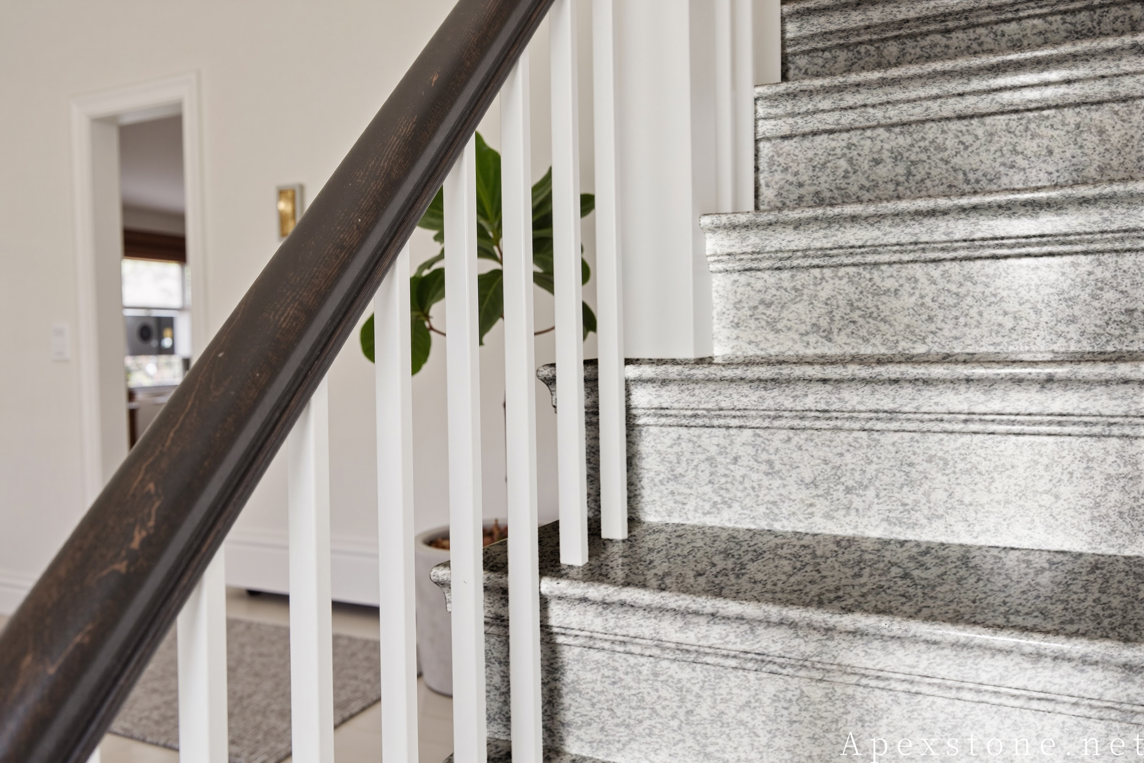 Bianco Crystal Granite Outdoor Steps & Treads garden steps