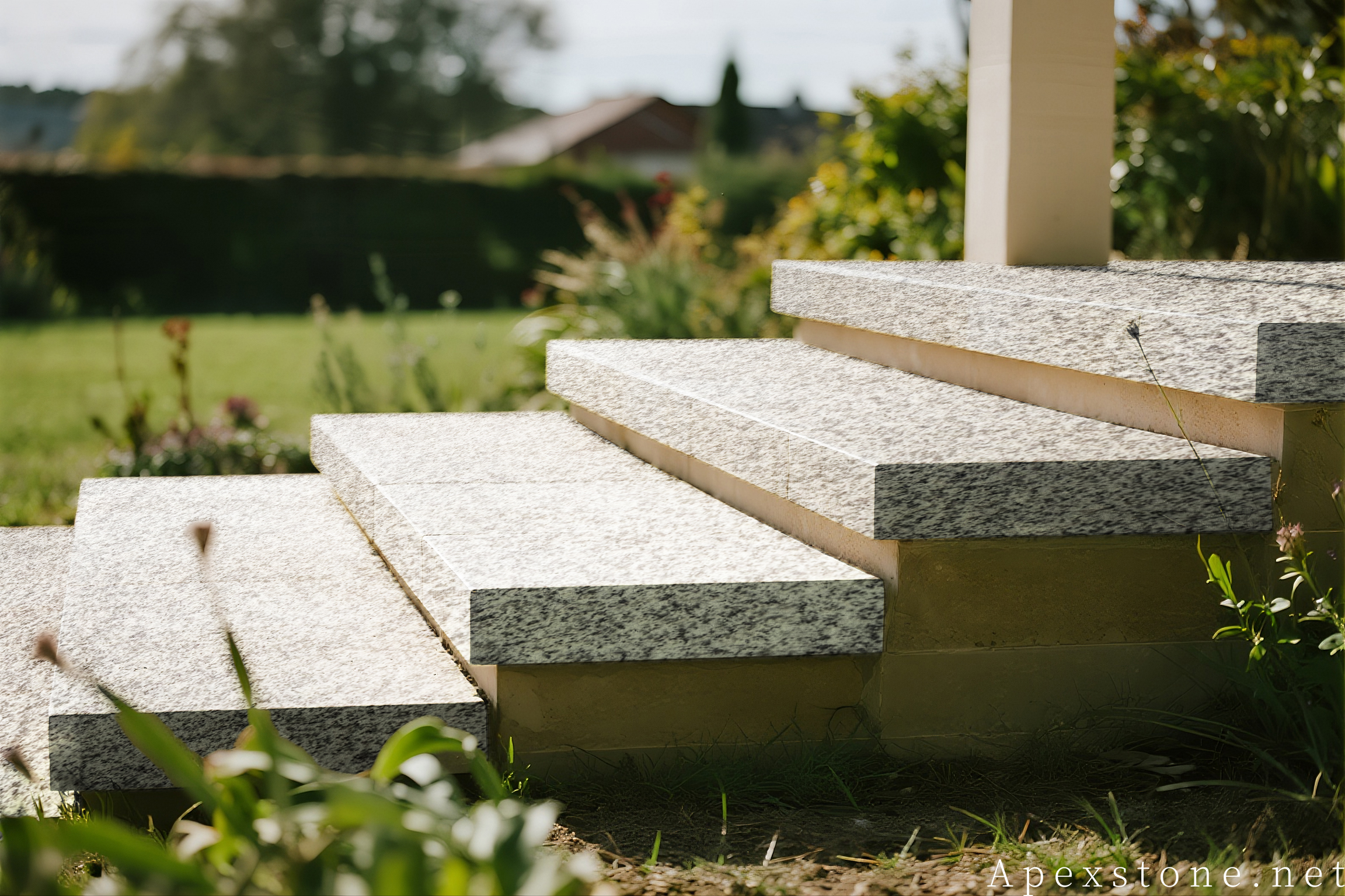 Bianco Crystal Granite Curbstone & Edging landscape edging