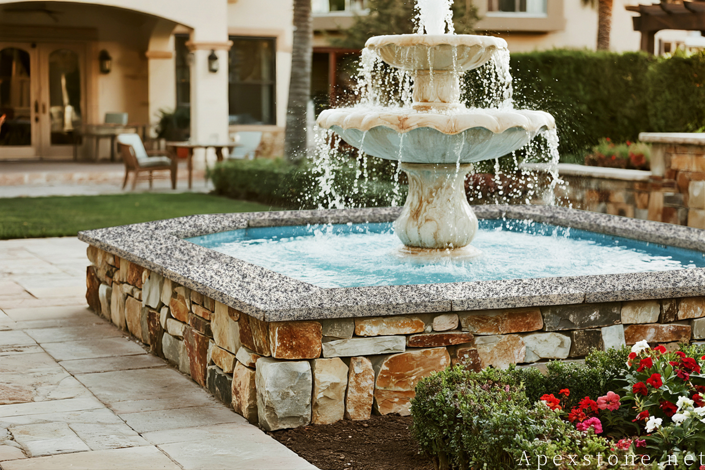 Bianco Crystal Granite Curbstone & Edging granite edging