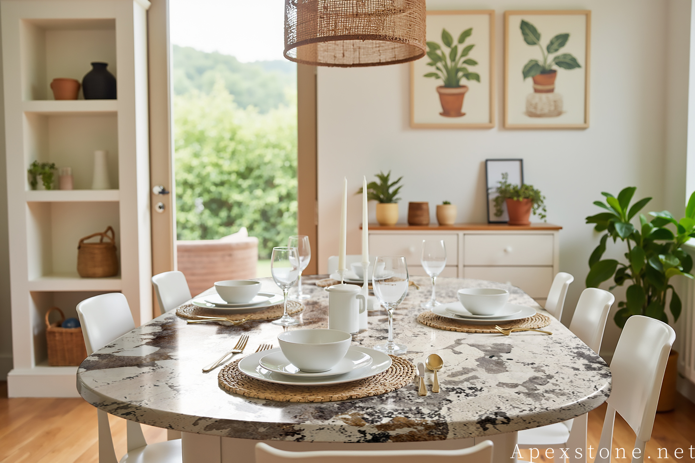 Pandora Quartzite Dining Tables 6 Seater Dining Table