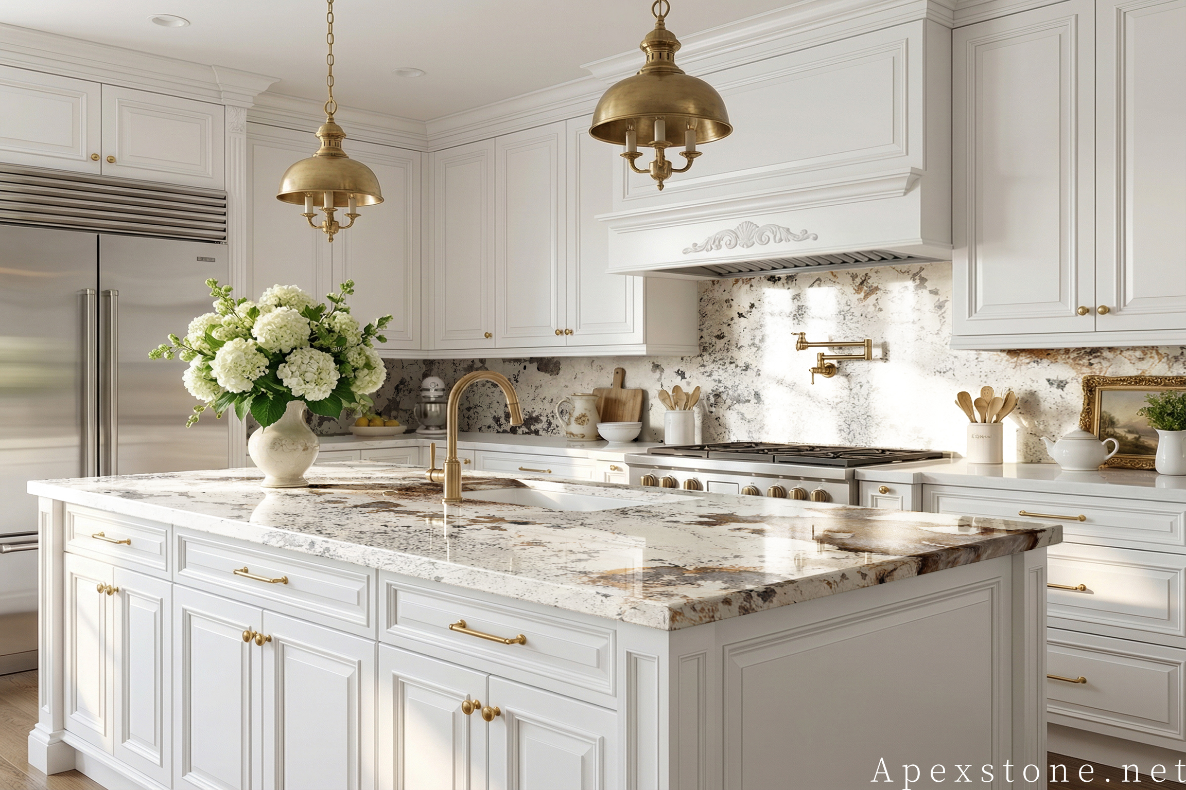 Pandora Quartzite Kitchen Countertops & Islands Leathered Quartzite