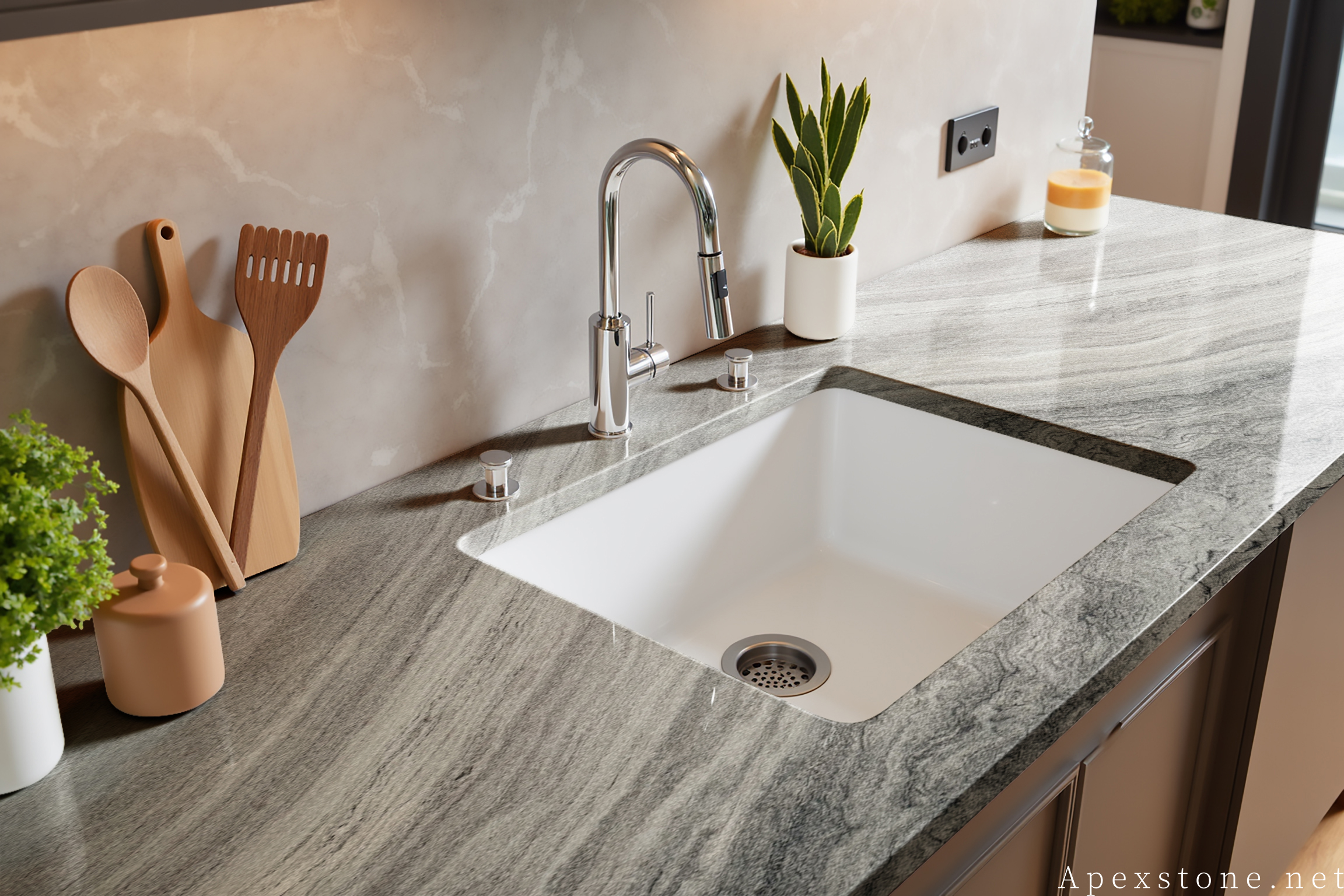 Red Sandalwood Marble solid stone vessel sink design