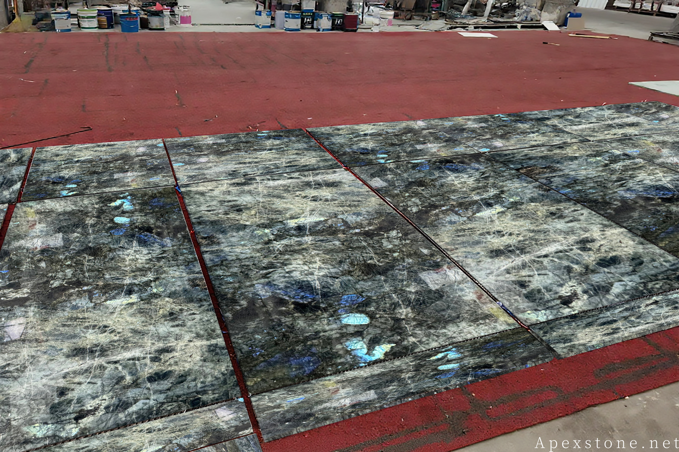 Blue Emerald Labradorite Feature Wall & Wall Panels - Dazzling Blue Labradorite Cladding Blue Emerald Labradorite