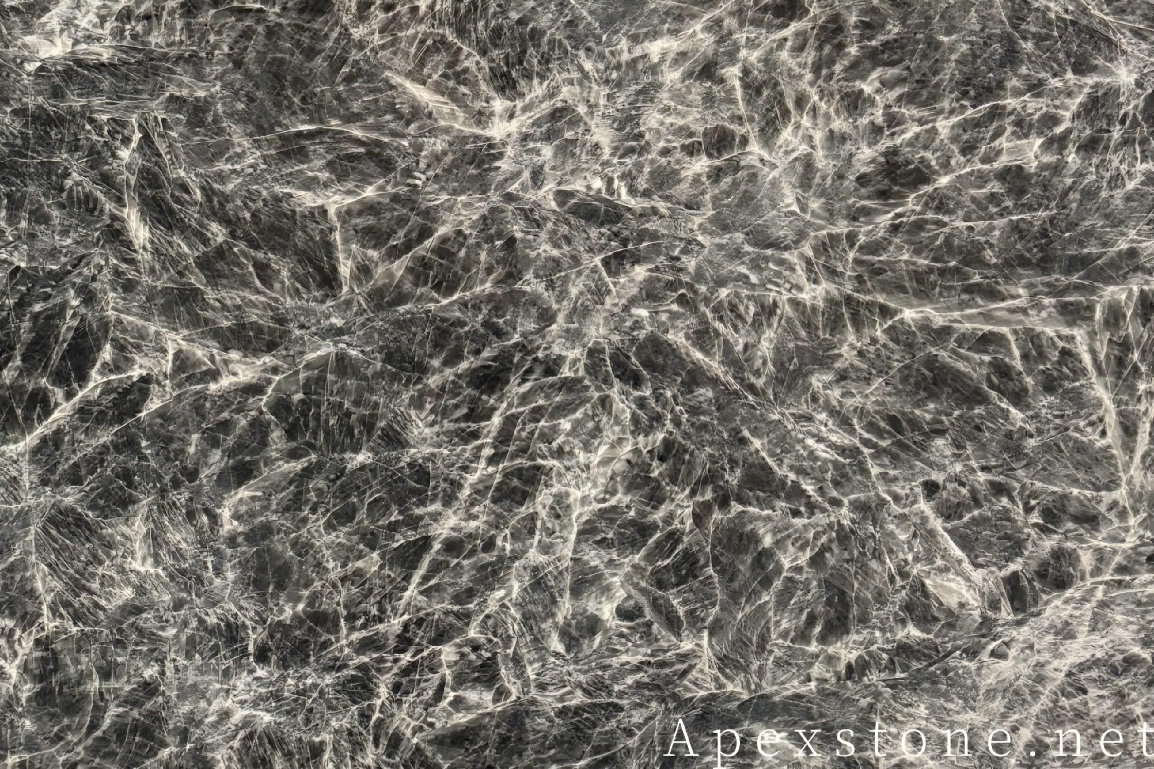 Snow Black Fox Marble Slabs White Marble Slab