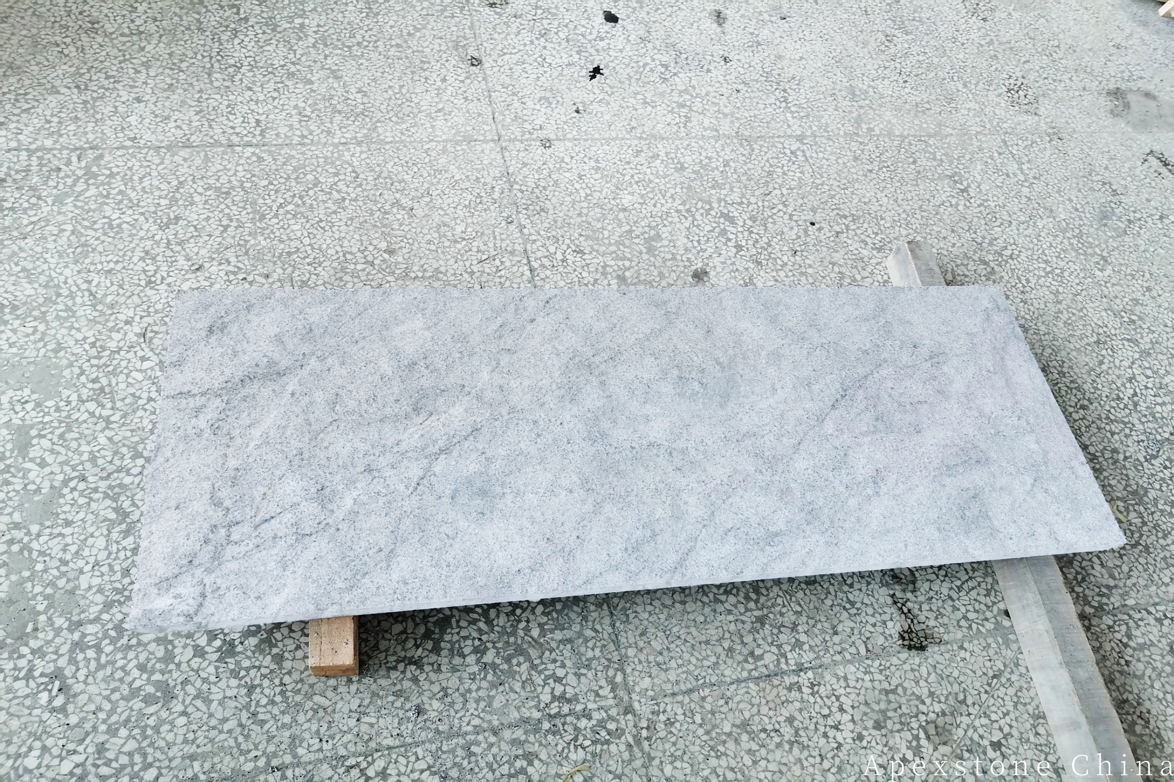 Statuario Venato marble wall caps and trim