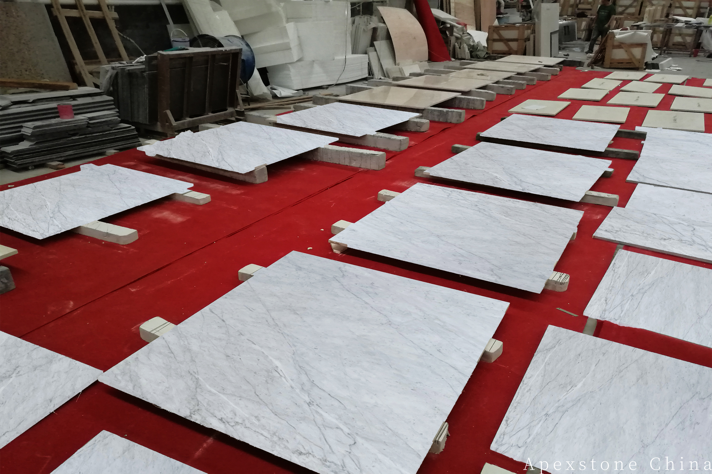Statuario Venato Marble Feature Wall Book-Matched Marble