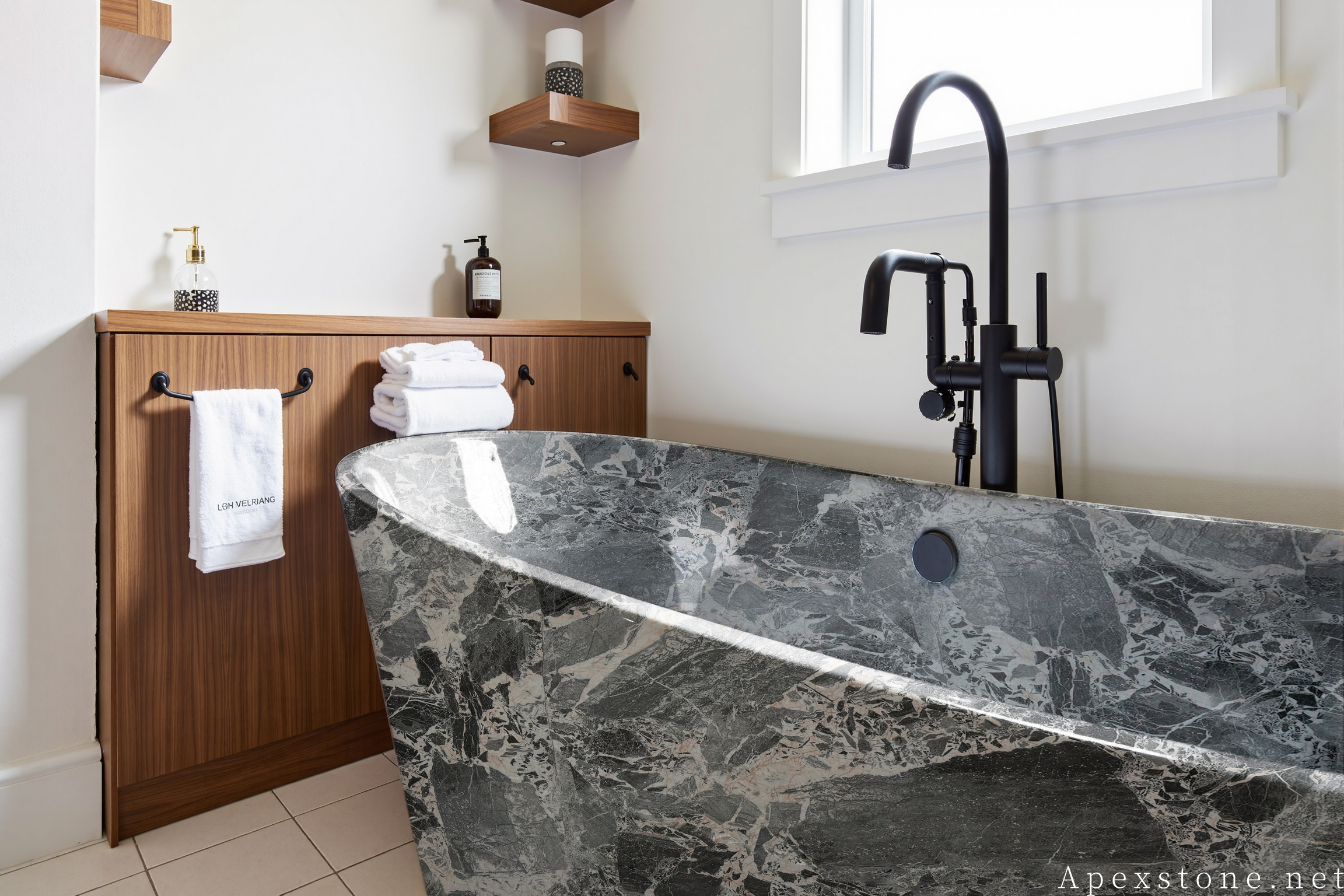 Chanel Grey Marble bath tub ideas 132