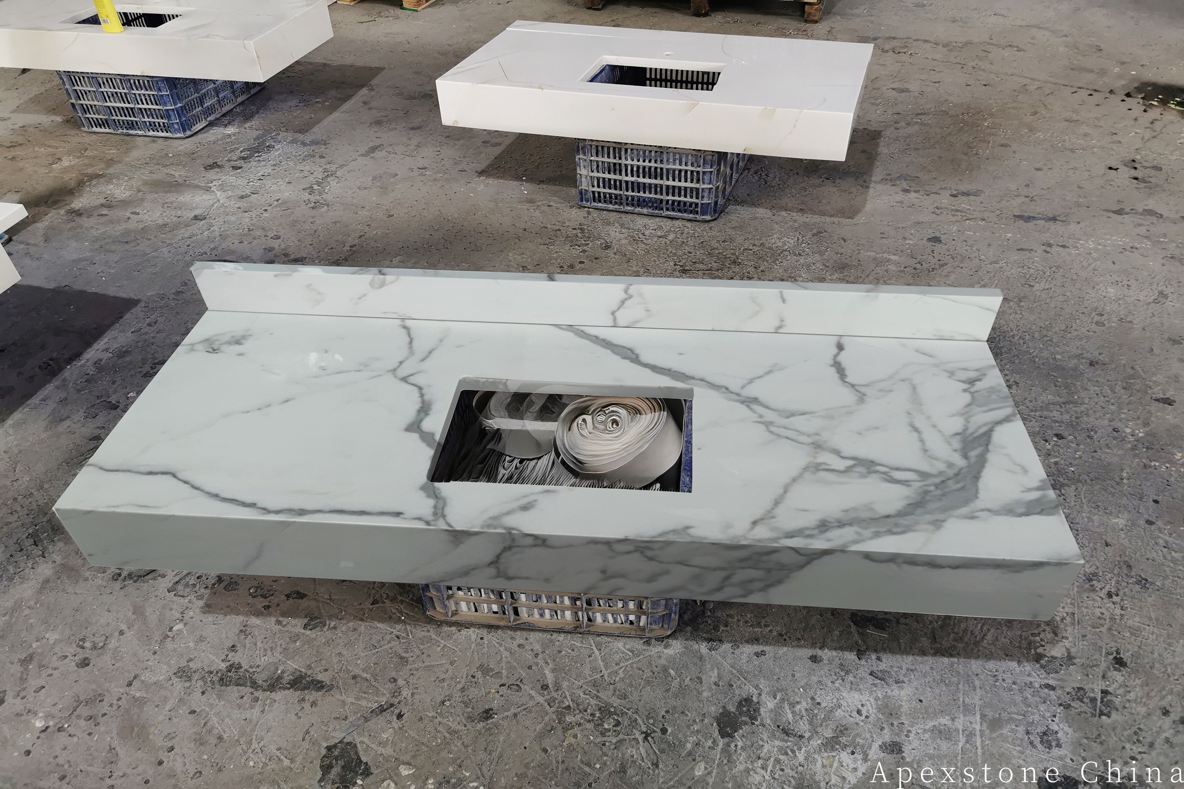 Calacatta White Marble Bathroom Vanity Tops Calacatta White Bathroom