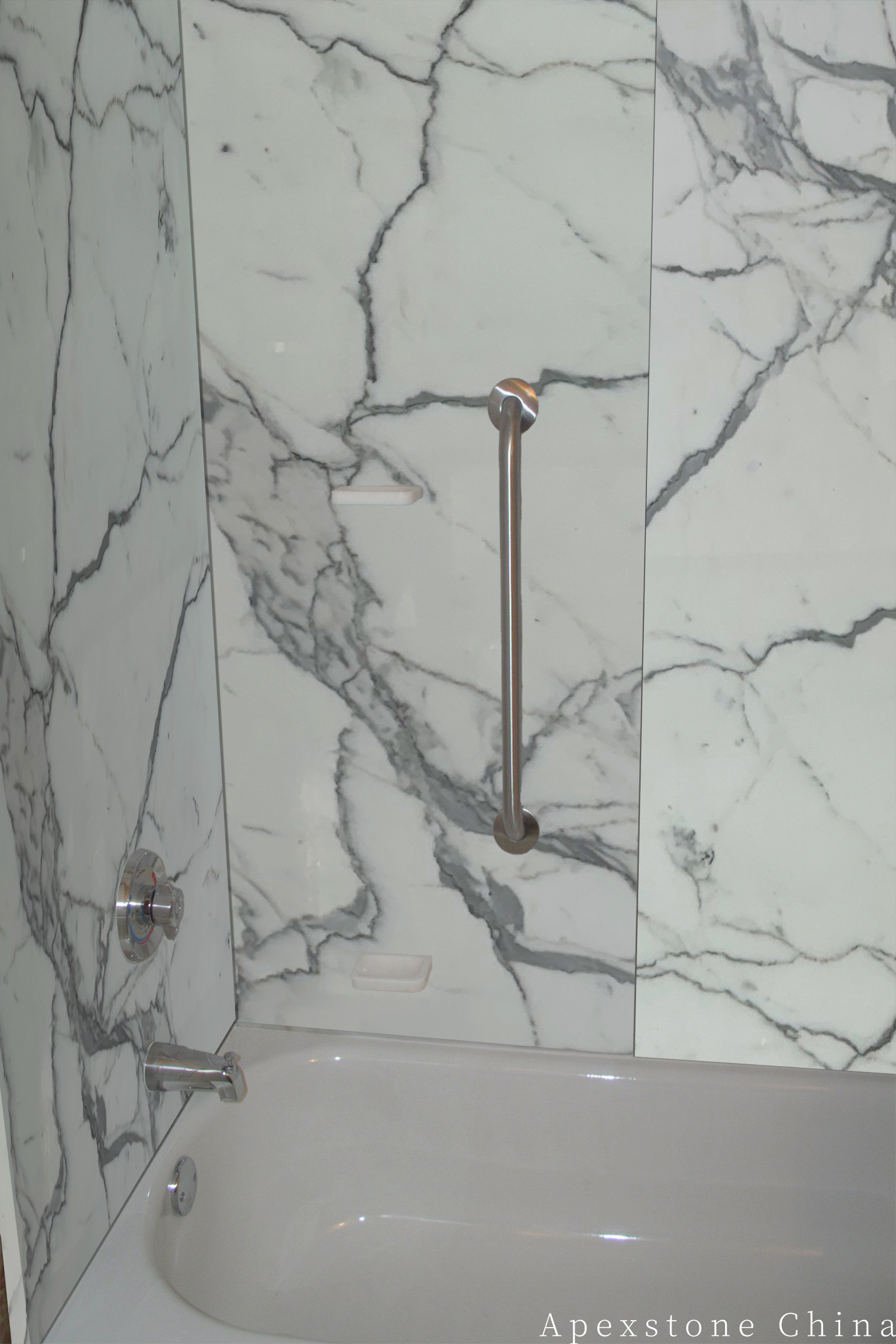 Full-height shower surround